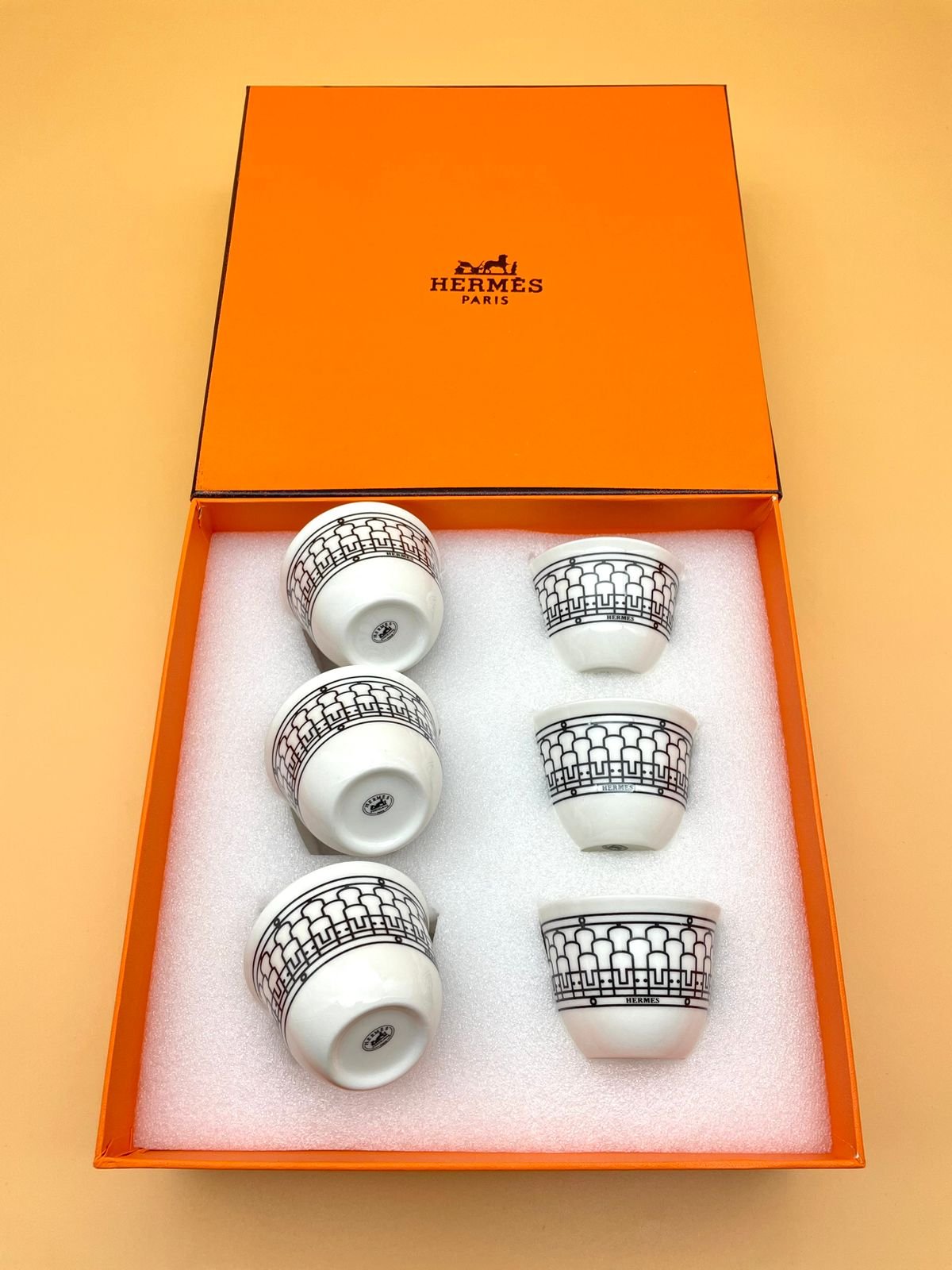 Arabic coffee set for six people from Hermes - Image 2 of 2